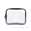 Διαφανές PVC καλλυντική τσάντα καθαρή θήκη μακιγιάζ